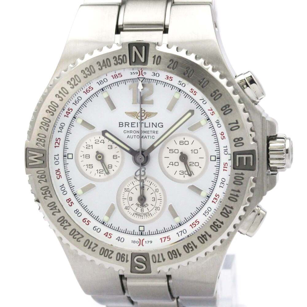 BREITLING Hercules Stainless Steel Automatic Mens Watch A39363 Polished